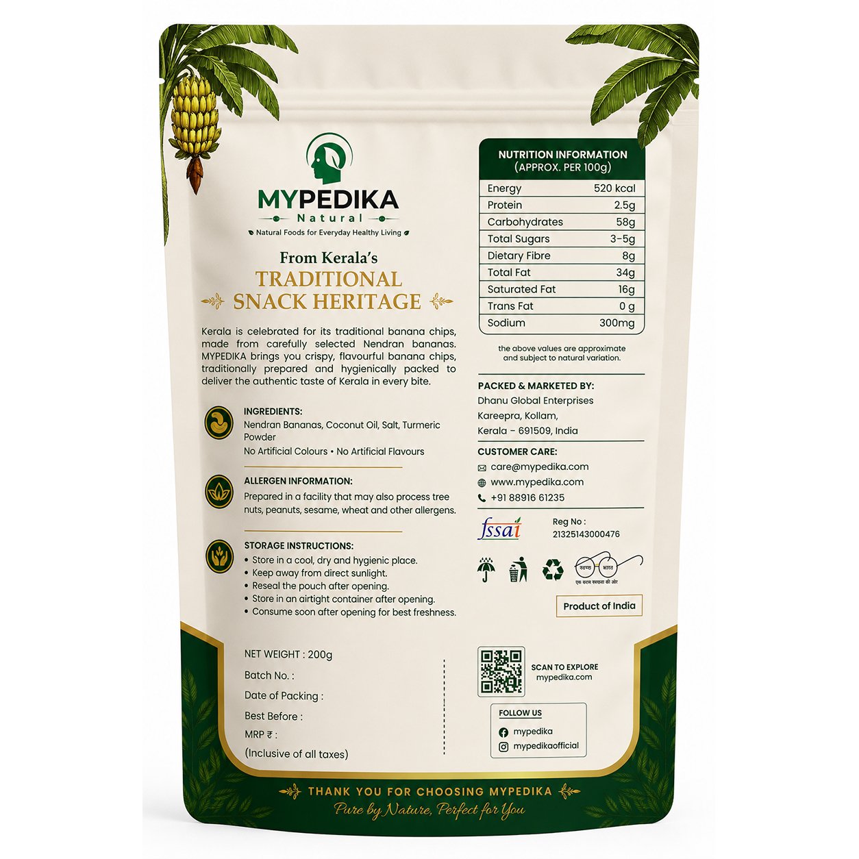 mypedika bananachips back